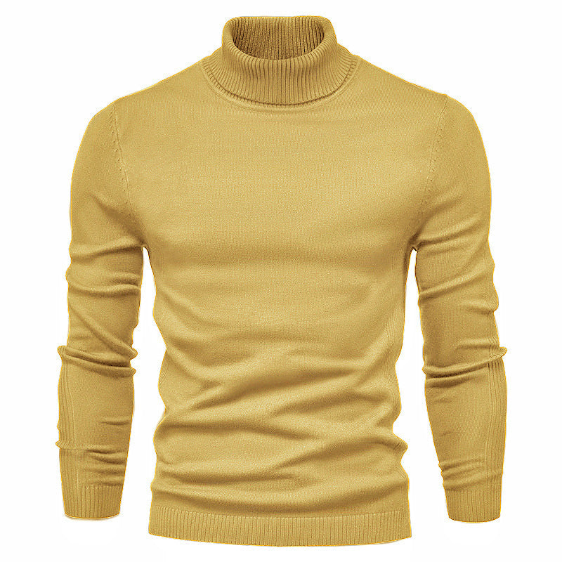 Men's Solid Color Pullover Sweater