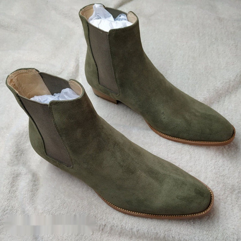 Men's Fall Winter All-match Buckskin Martin Boots