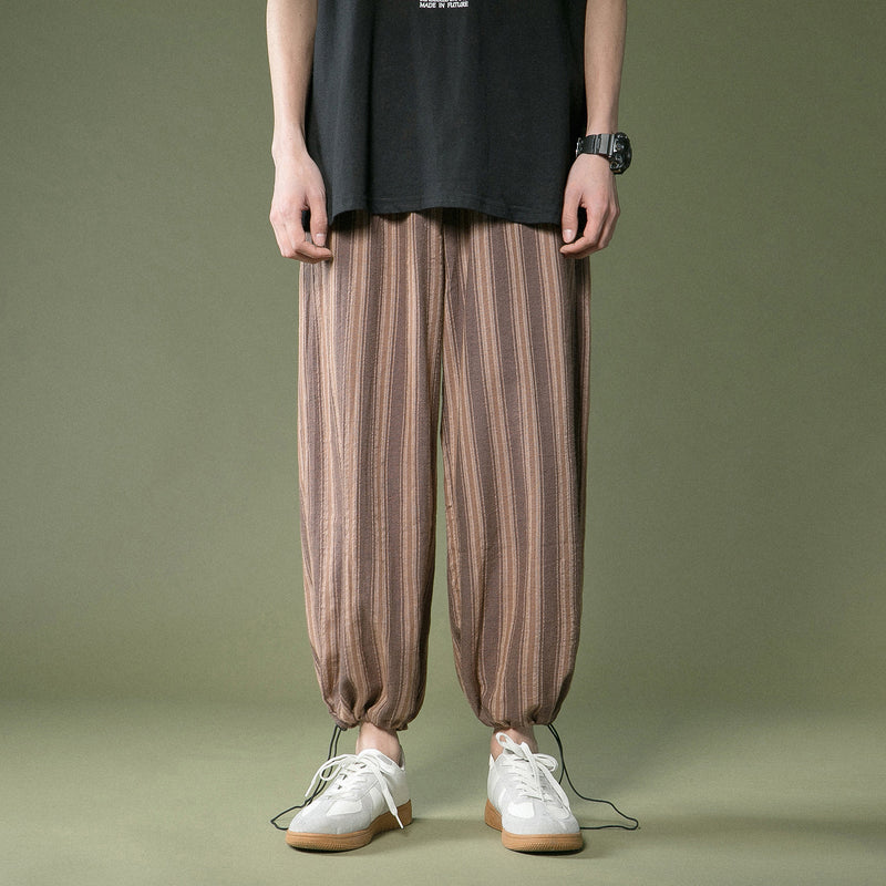 Thin High Waist Straight Lantern Harem Pants