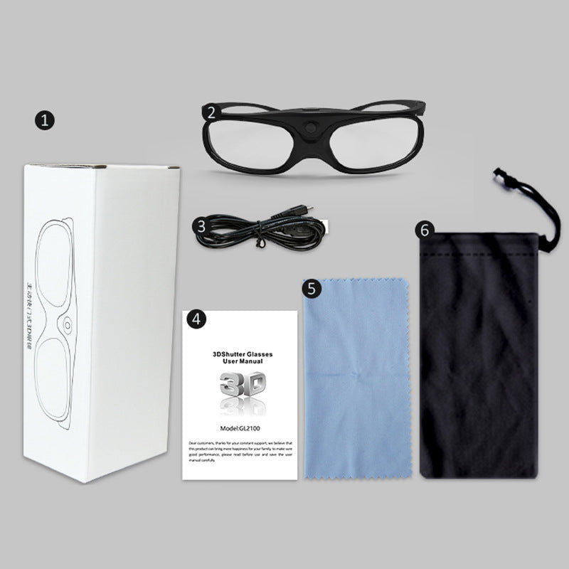 LCD Lens Bluetooth 3D Glasses