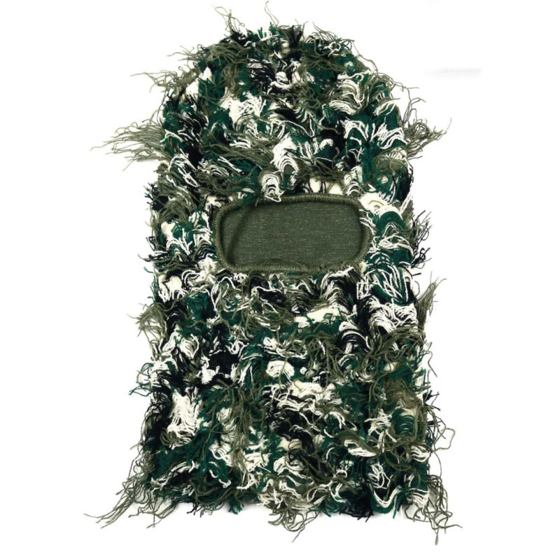 Balaclava Men's And Women's Knitted Camouflage Headgear Wool Hat