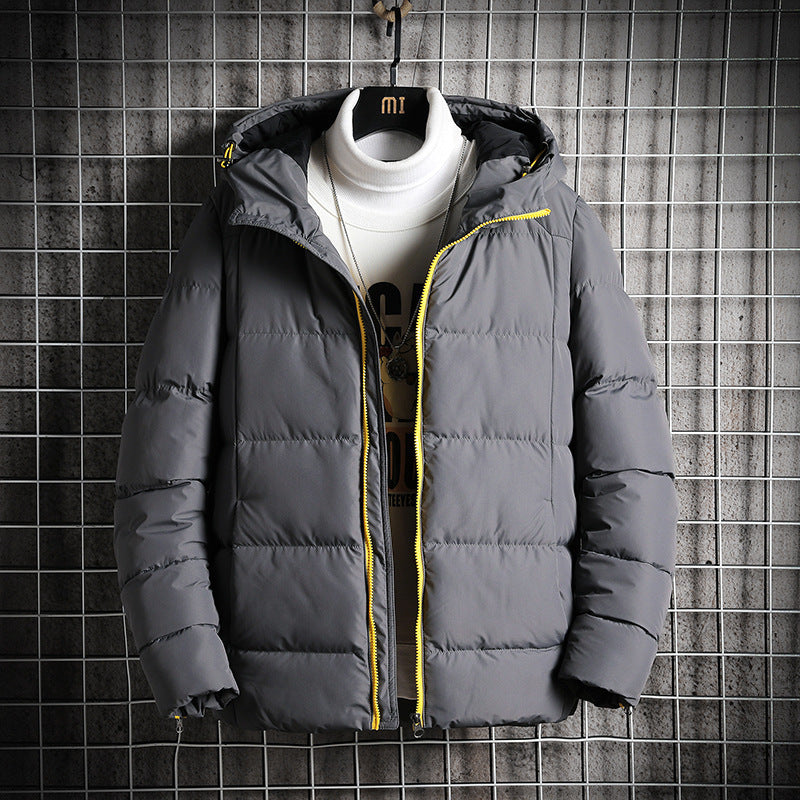 Men's Loose Hooded Cotton Jacket