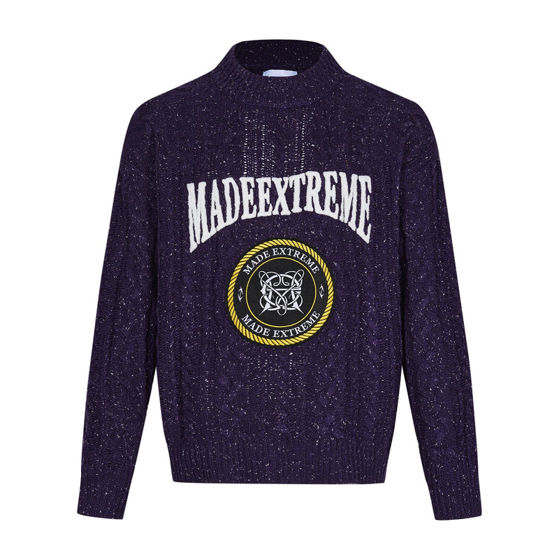 Vintage Thick Twisted Snowflake Sweater For Men