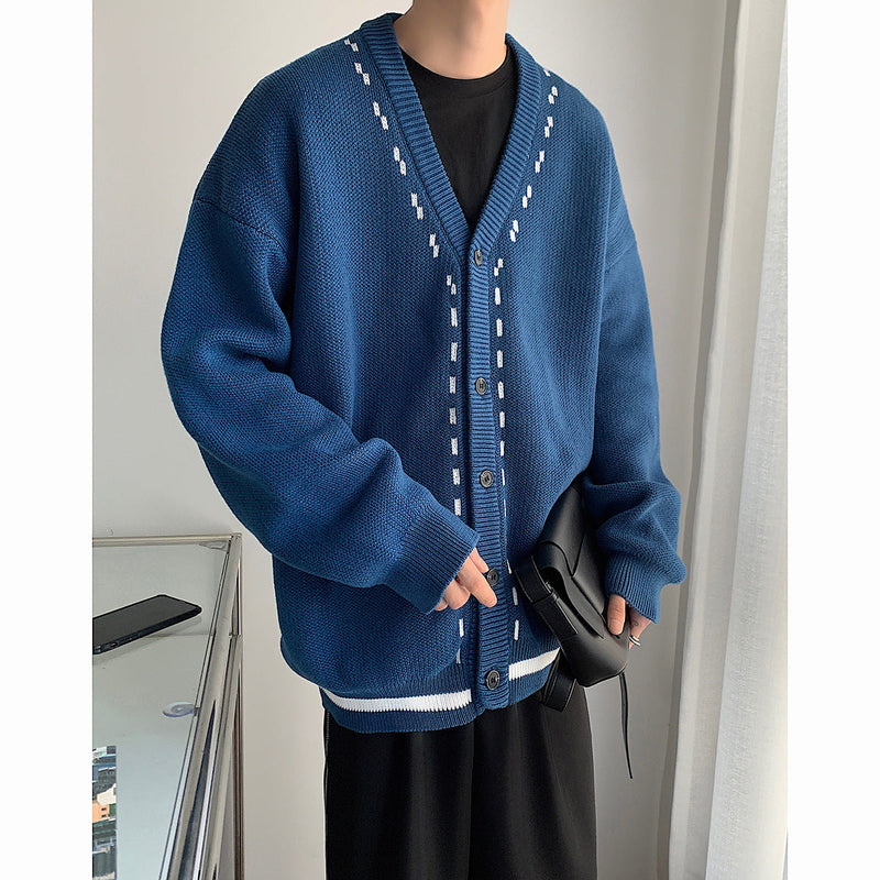 Literary Thickened cardigan Knitted Sweater