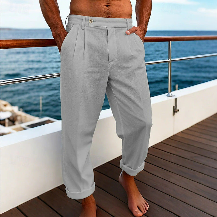 Men's Flat Comfortable Breathable Trousers