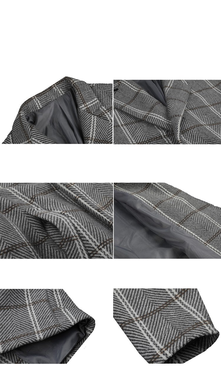 Long Windbreaker Woolen trench Coat