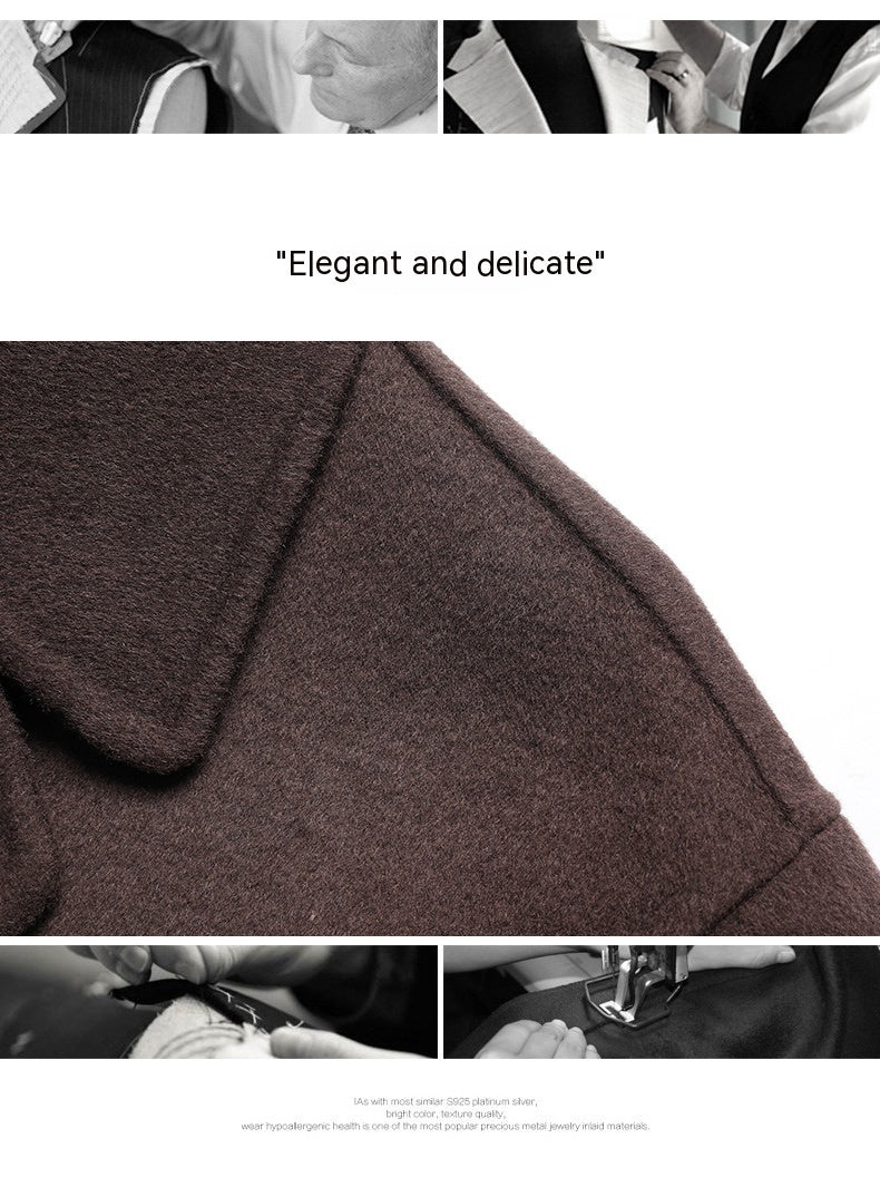 Winter Double-sided Woolen Coat Men
