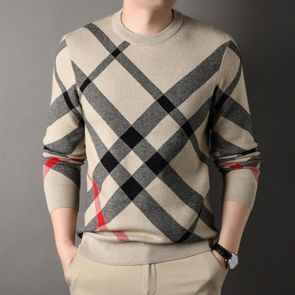 Men's Casual Loose Print sweater
