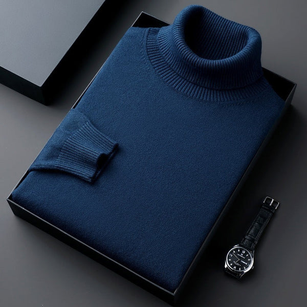 Men's Turtleneck Color Thick Bottoming Shirt