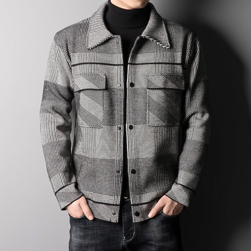 Men's Single-breasted Thickened jacket