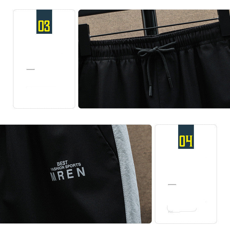 Two Piece jumpSuit Men Hooded Jacket