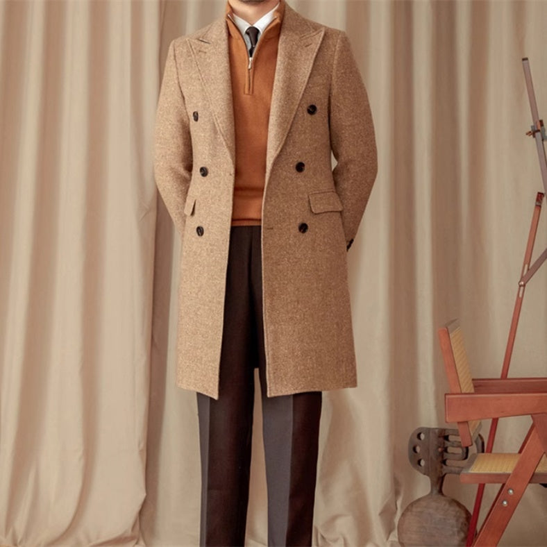 Color Dots Mid-length trench Coat
