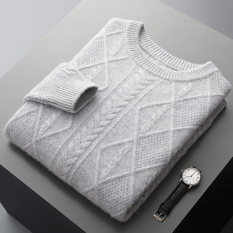 Thick Loose Twist Base Cardigan Sweater
