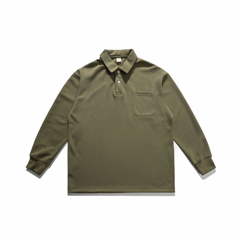 Autumn Drop Shoulder Polo Shirt