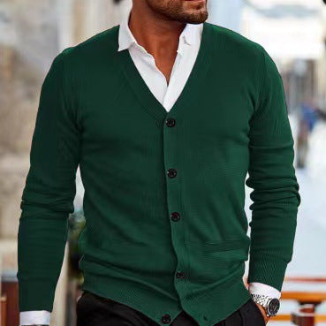 Men's  Autumn And Winter Sweater Coat