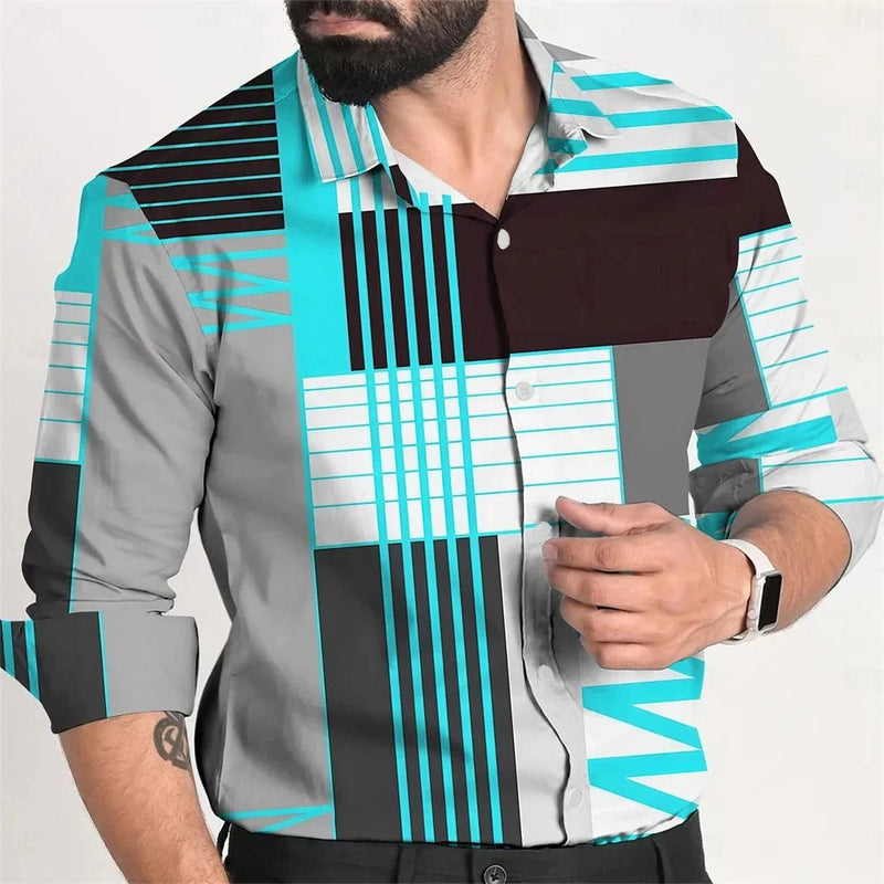 Single Breasted All-matching Shirt Men