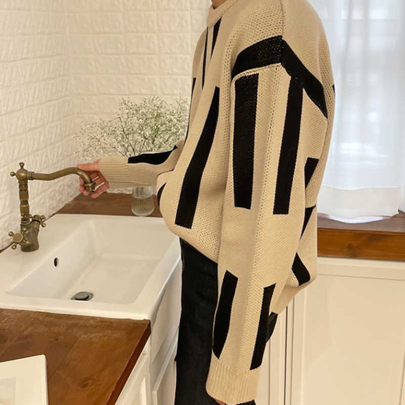 Retro Japanese Lazy Men's Sweater Casual