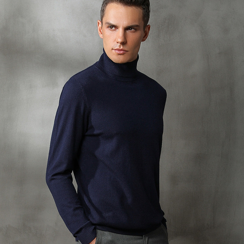 Turtleneck Sweater Men's Slim Trend Student Wear