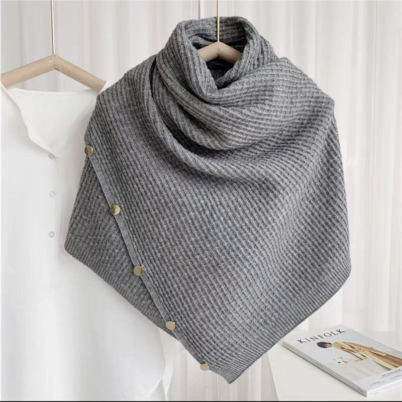 Cashmere Snood Cape Sleeveless Waistcoat