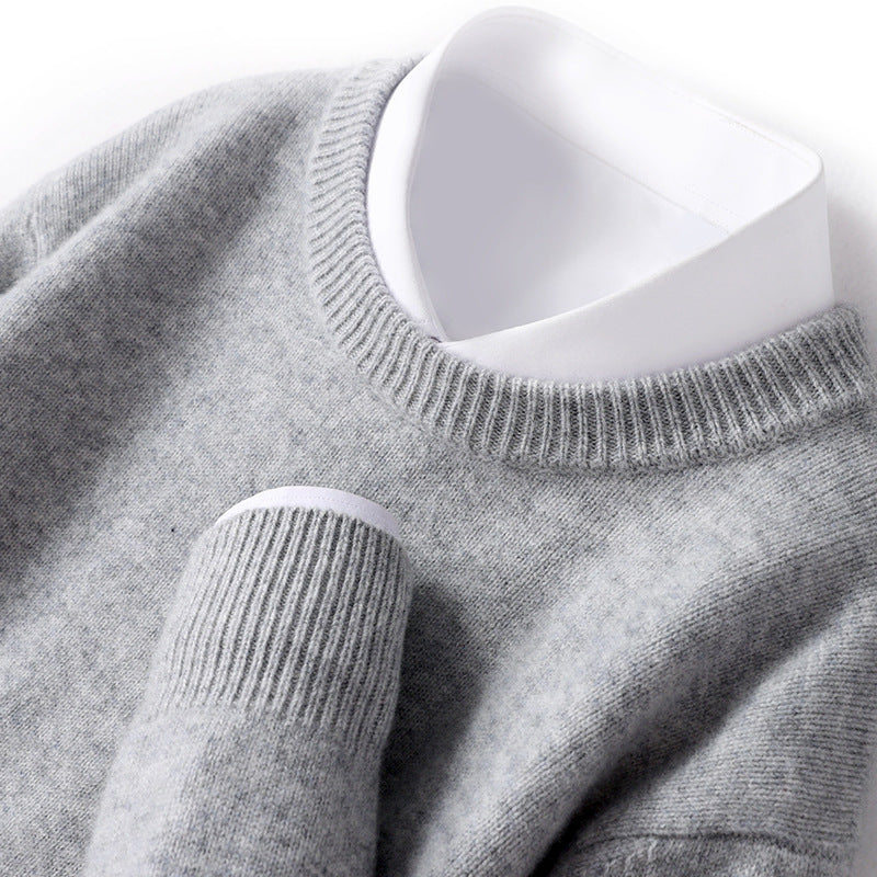 Men's Thickened Pullover Sheep Fur Sweater