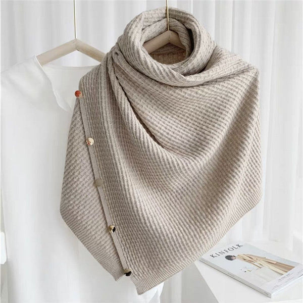 Cashmere Snood Cape Sleeveless Waistcoat