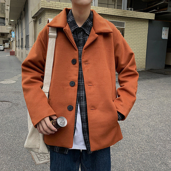 Loose Casual Jacket Woolen Coat