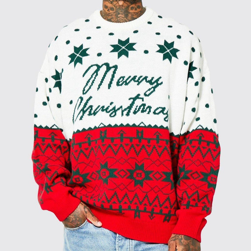 Autumn And Winter Knitwear Christmas Jacquard Loose Pullover sweater