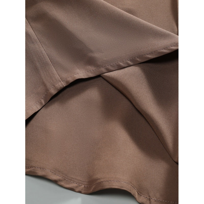 Men's Short-sleeved Solid Color Summer Shirt