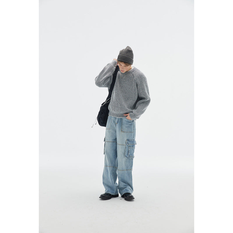 Retro Brocade Sweater Men