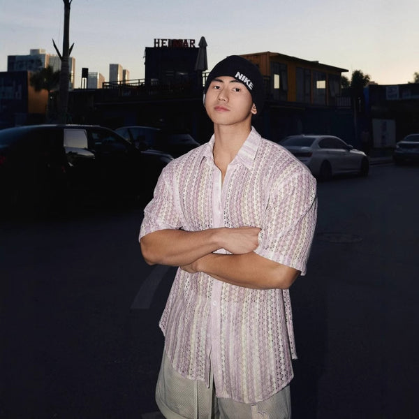 Retro Hollow Short Sleeve Shirt