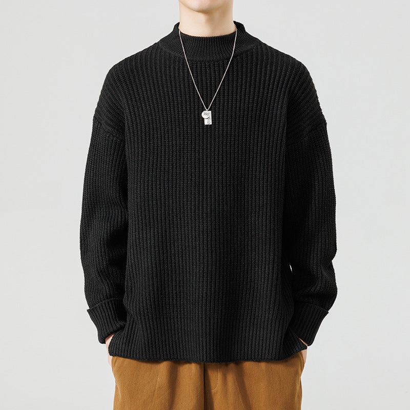 Half High Neck Sweater For Men