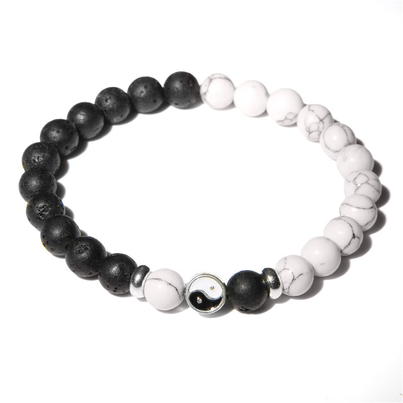 Natural Stone Turquoise Beads Bracelet Men