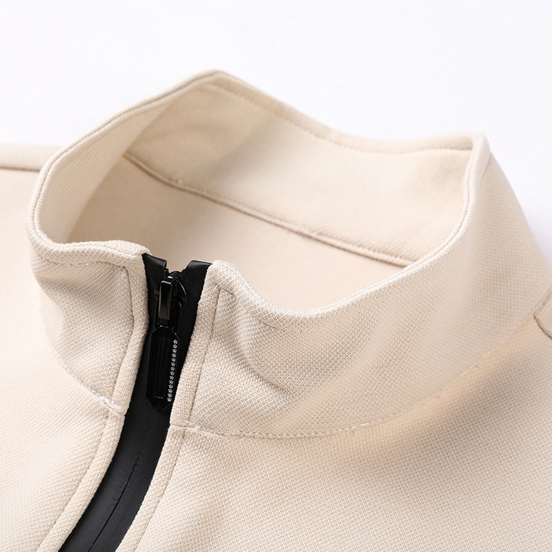 Fashion Trend Stand Collar Embroidered Sports Men's Jacket