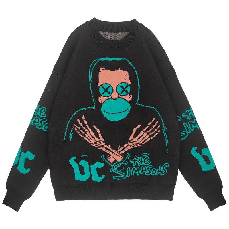 European And American Street Thin Couple Sweater