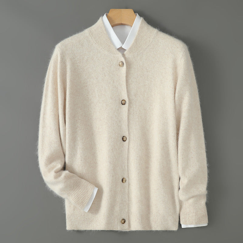 Casual Plus Size Outer Wear Men's Dehaired Angora Sweater