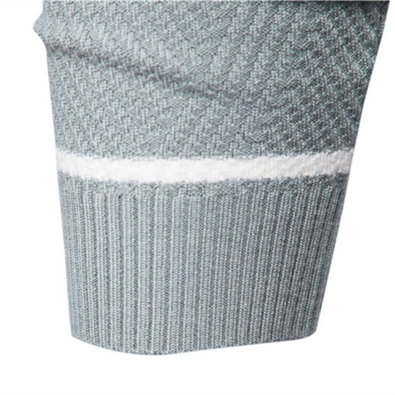 Men's Pullover Multi-color Round Neck Sweater