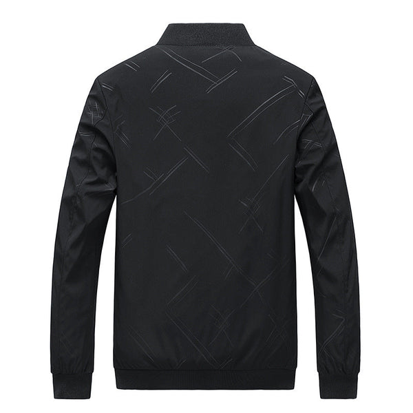 Casual Solid Color Stand Collar Jacket