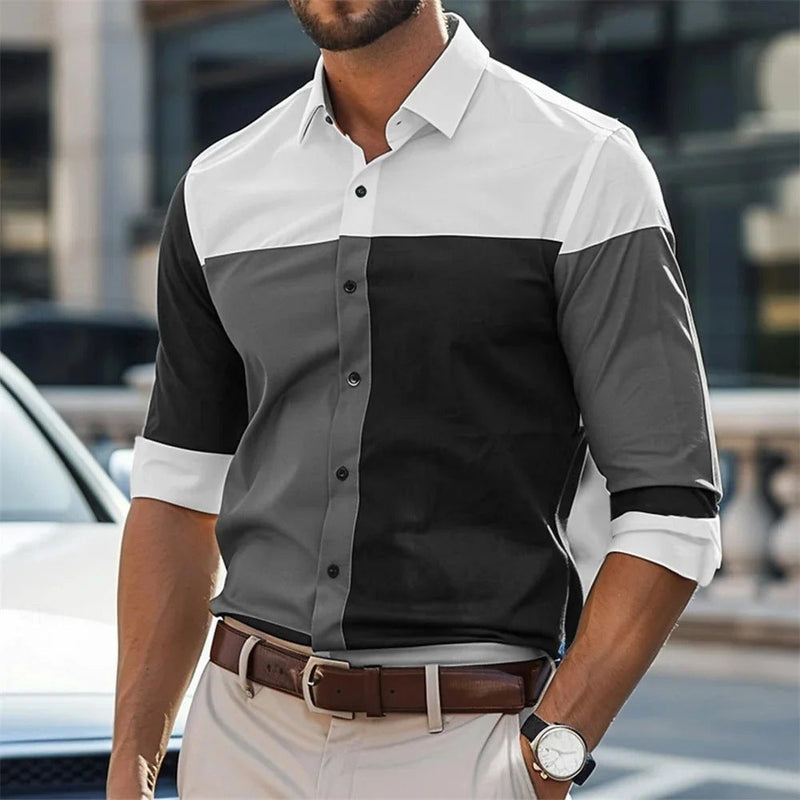 Single Breasted All-matching Shirt Men
