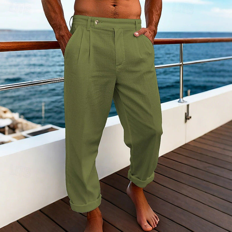 Men's Flat Comfortable Breathable Trousers