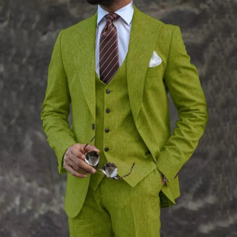 Business Casual Three-piece Suit Men
