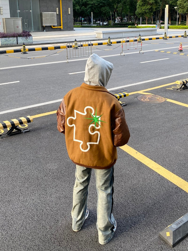 Loose Padded Puzzle Jacket Men
