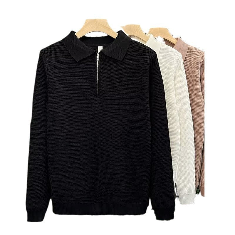 Autumn And Winter High-grade Half Zipper Sweater