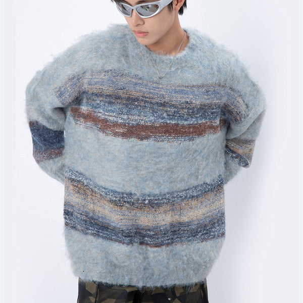Hair And Stripes Thick Sweater