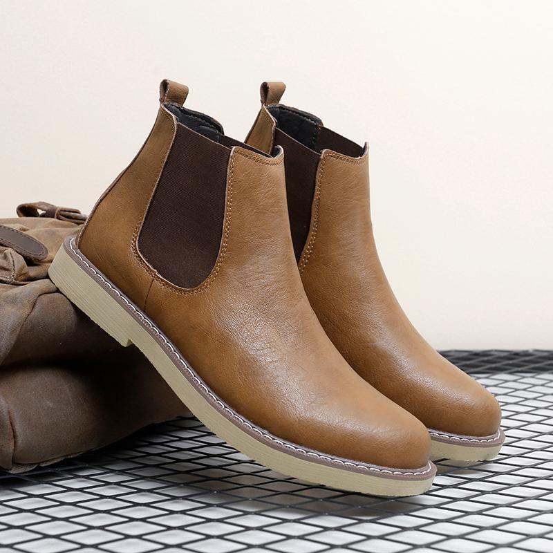 Men's British Style High-top Shoes Martin Boots