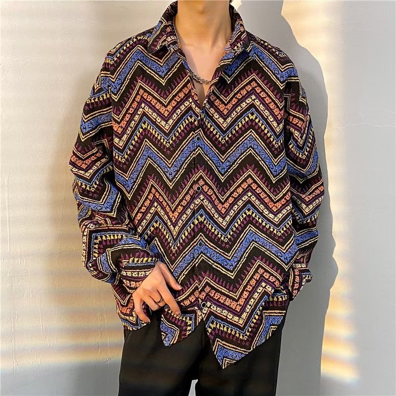 High Street Stitching Plaid jacket For Men