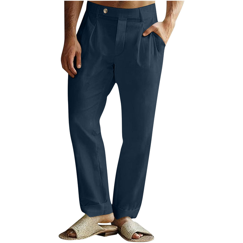 Men's Casual Cotton Linen Pants
