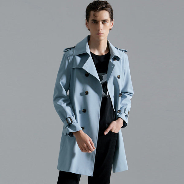 Men's Classic Double-breasted Trench Coat