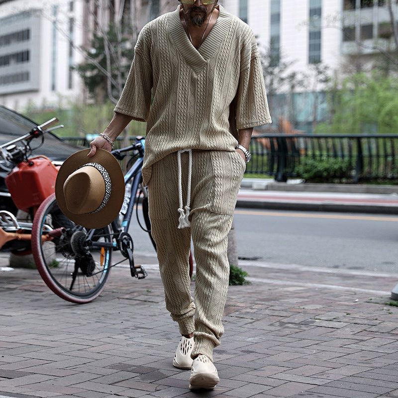 Casual Sweater Suit Men's