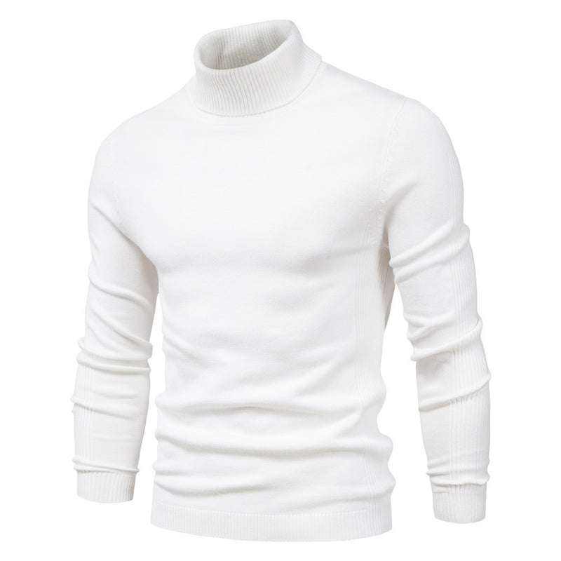 Men's Solid Color Pullover Sweater