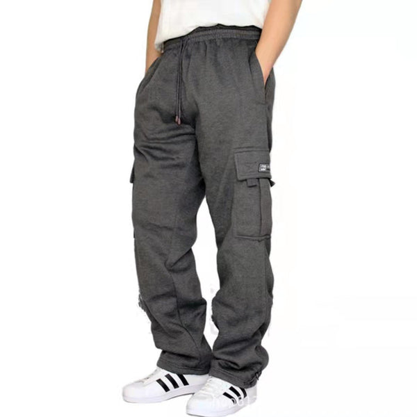 Men Stretch Elastic Waist Jogger Sports Pants